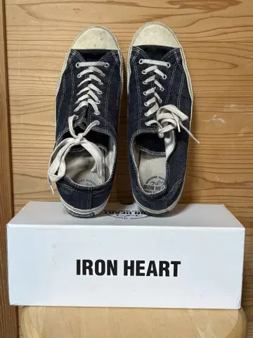 IRON HEART 데님 로우컷 스니커즈 / 21oz 셀비지