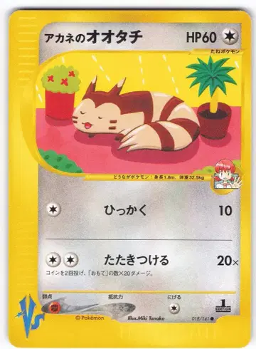 Pokemon VS 018/141 아카네의 오오타치(1stEDITION)