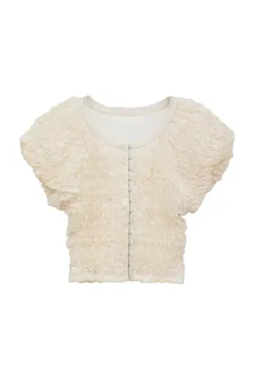 CLANE SHIRRING PUFF TOPS