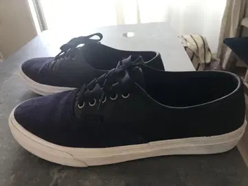 Vans Barber Sakota 모델 보라색/검정 스웨이드 스니커즈