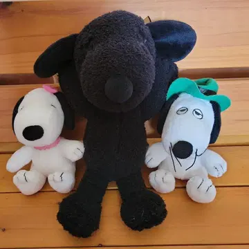 스누피 봉제 인형 3개 세트