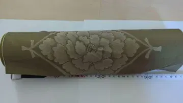 그린 호몬기 쓰케사게 기모노 옷감 꽃무늬 학