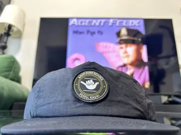 USA 하와이 Aloha Exchange 서핑 나일론 캡 블랙