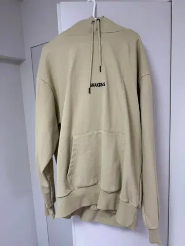 SNAKDANS 스니남자 후디, 후드티 베이지 XL