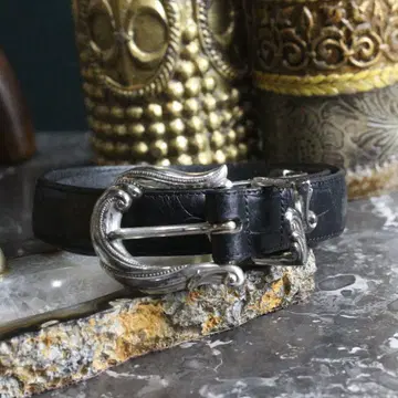 USA VINTAGE 미국 빈티지 의류 버클 디자인 가죽 벨트