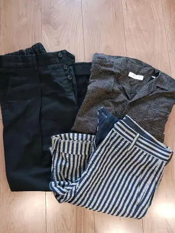 [ SET 판매 ] TOMORROWLAND 블랙 팬츠 숏팬츠 니트 셔츠