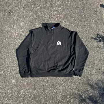atmos 블랙 하프 지퍼