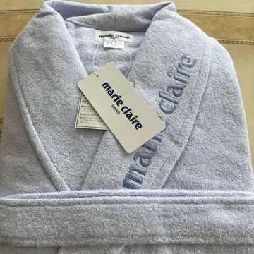 Marie Claire 목욕 가운 스카이블루 새상품