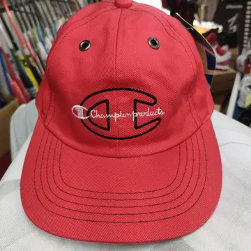 Champion 코튼 캡 스칼렛 프리 사이즈 (약 56-57cm)