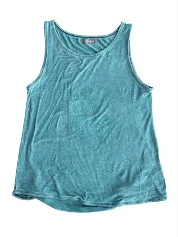 faded green color tank top