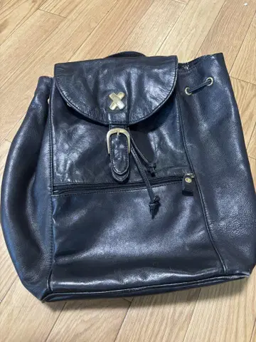 키타무라 백팩 가죽 블랙