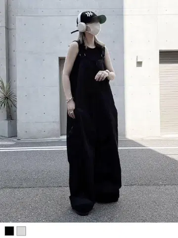 yaca Basic Loose Overall 블랙 새상품