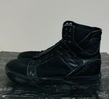 !!!SUPRA!!! 블랙 하이컷 스니커즈