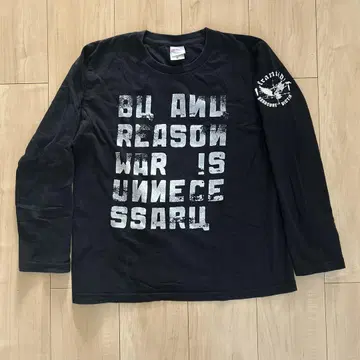 FRAMTID 롱 슬리브 T셔츠 후람테드 CRUST