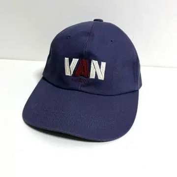 VAN JAC 밴 재킷 자수 로고 캡 네이비
