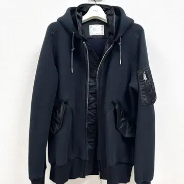 sacai 후디 후드티 블랙 3 사카이