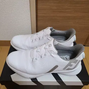 풋조이 FootJoy 남성용 골프화 화이트 스파이크리스