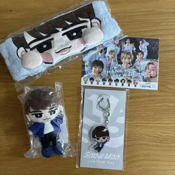와타나베 쇼타 스노치루 봉제 인형 키링 헤어밴드 세트