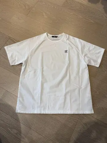 FIDES 화이트 2 LINE LOGO SWEAT S/S