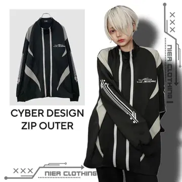 CYBER DESIGN ZIP OUTER [ 변칙 DOUBLE ZIP ]