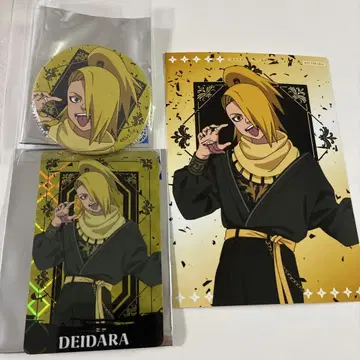 NARUTO 나루토 아라베스크 패션 캔뱃지 카드 특전 데이다라