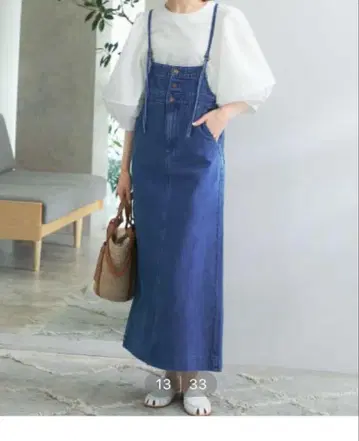 Wrangler x ROSSO 데님 스커트 오버롤 스커트