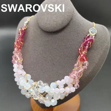 SWAROVSKI 스와로브스키 크리스탈 비즈 목걸이 컬러풀