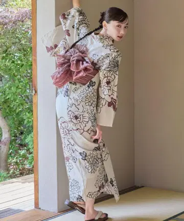hinari x utatane 유카타 세트 모란 Size S