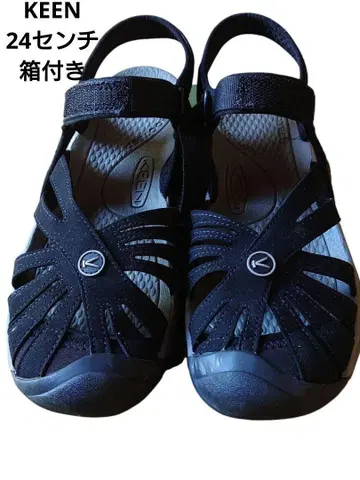 KEEN 블랙 스트랩 샌들 블랙 로즈 샌들 킨 여성용