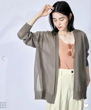 로페 시어 토퍼 가디건