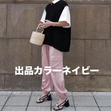 MACHATT 새틴 카고 팬츠