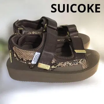 컨디션 최상 SUICOKE 브라운 스네이크 컴포트 스포츠 샌들