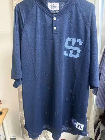 KEBOZ x LIONS MESH BASEBALL HENLEY XL