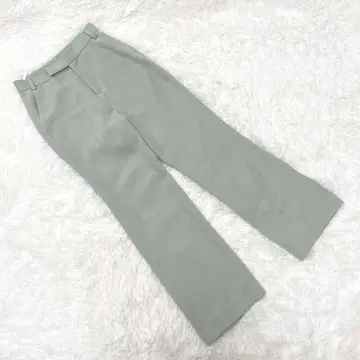 [로리즈팜] 캐주얼 팬츠 (M) 뒷면 밴딩 예쁜 연한 녹색