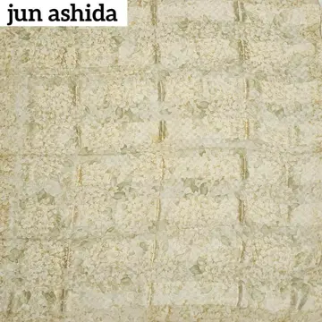 jun ashida 스카프 쉬폰 꽃무늬 실크 베이지