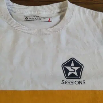 SESSIONS 컬러 블록 티셔츠 L