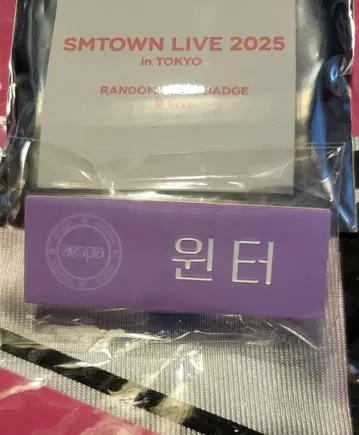 SMTOWN 네임 배지 A aespa 윈터