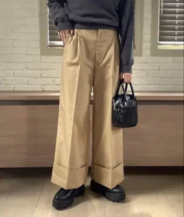 롤업 와이드 팬츠 LOWRYS FARM
