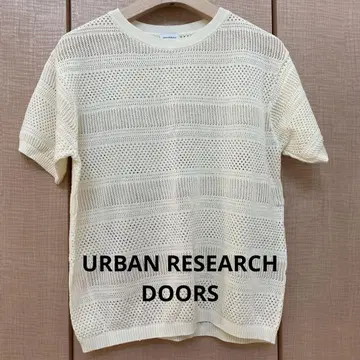 [ URBAN RESEARCH DOORS ] 시스루 보더 니트 티셔츠