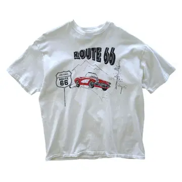 90s USA 제작 루트66 빈티지 티셔츠 싱글 스티치 XL