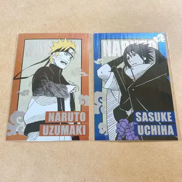 NARUTO 엽서 우즈마키 나루토 & 우치하 사스케