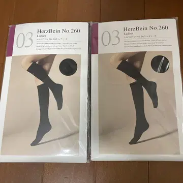 [미사용 새상품] HerzBein No.260 여성용 삭스 블랙