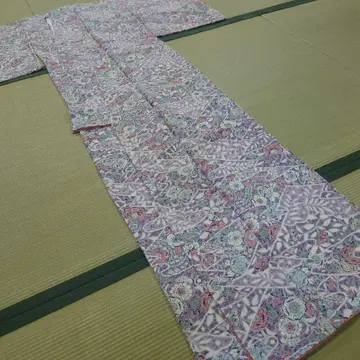 맞춤 코몬 순수 실크 이중 기모노 츠지가하나 창작품