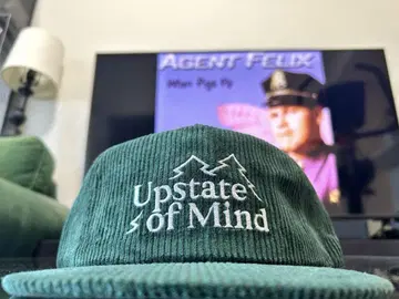 USA Upstate of Mind 캠핑 코듀로이 캡 그린