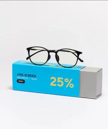 JINS SCREEN Wellington Black 25%