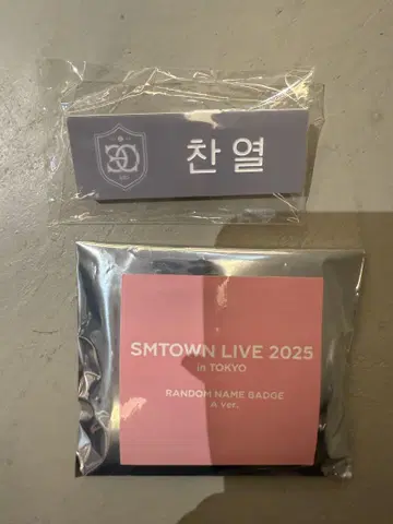 찬열 네임 배지 smtown