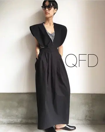 QFD 코튼 드레스 롱 원피스