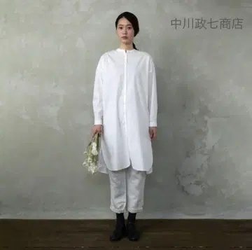 나카가와 마사시치 상점 오가닉 면 튜닉 셔츠