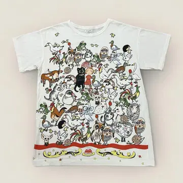 새상품급 tsumori chisato sleep 엄지 공주 시리즈 티셔츠
