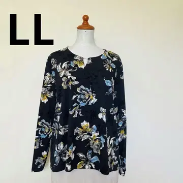 MISSEL 미제르 꽃무늬 긴팔 티셔츠 빅 사이즈 LL